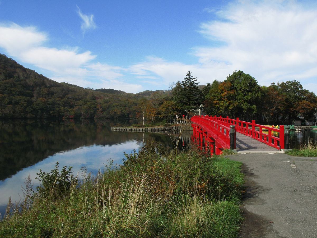 赤城山・大沼の啄木鳥橋